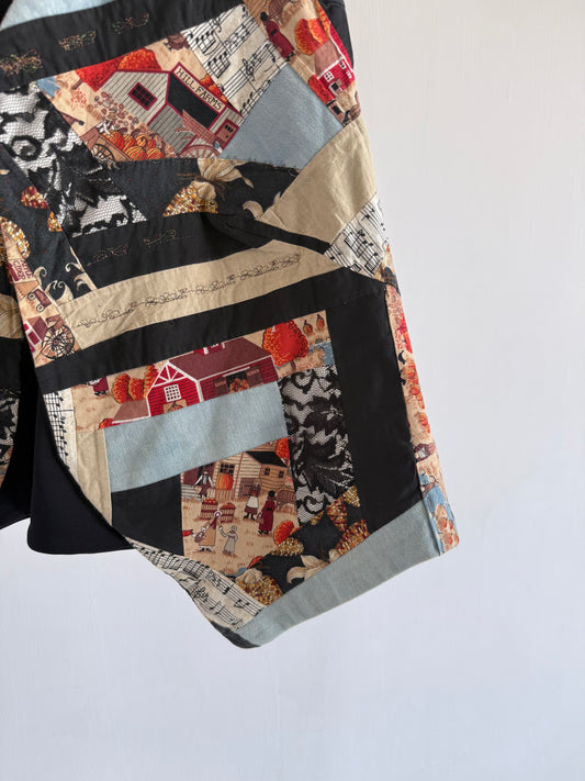 Midnight Mosaic Patchwork Vest