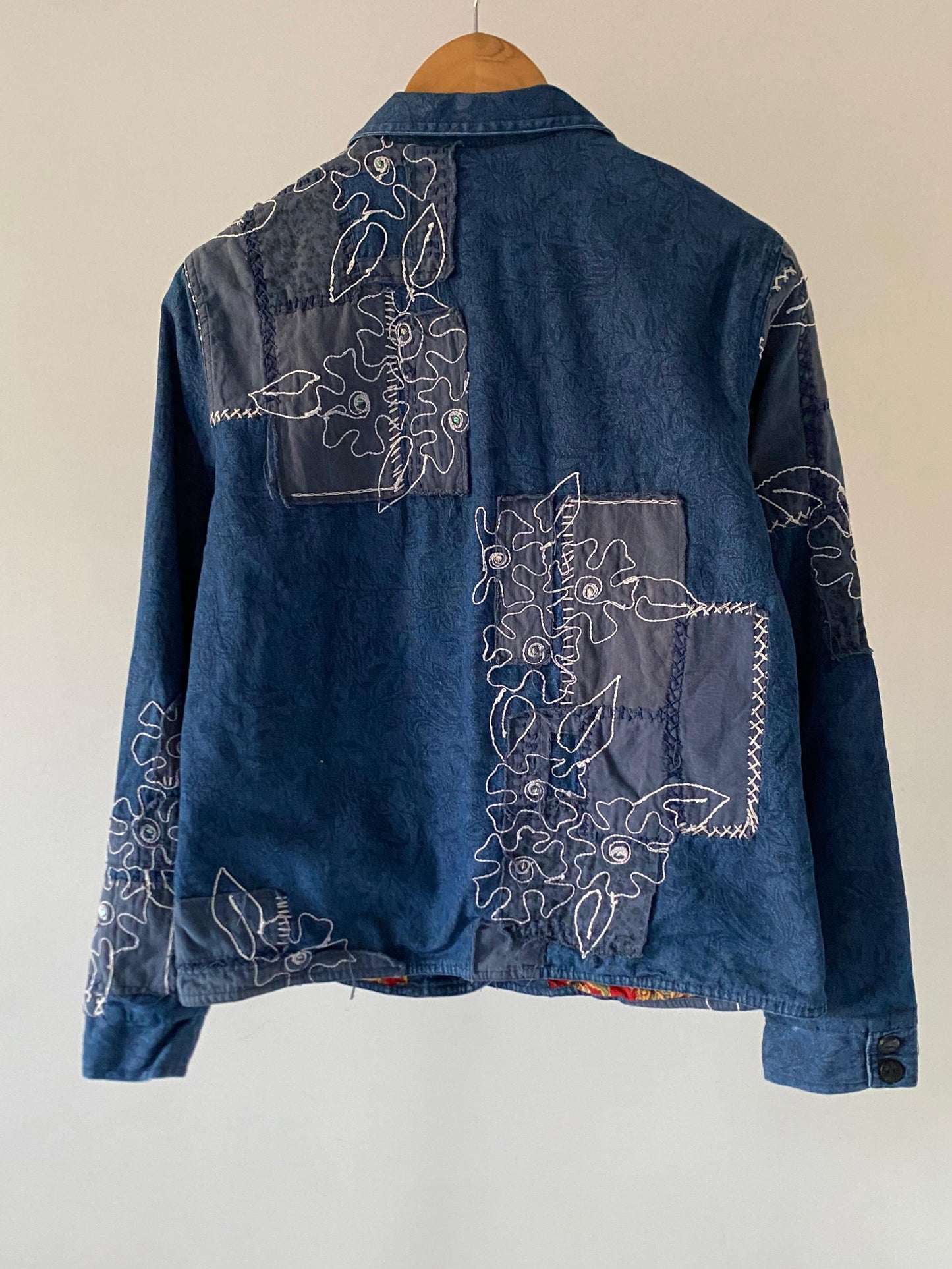 Patchwork Embroidered Denim Jacket