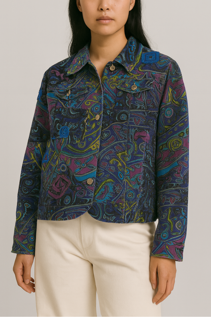 Psychedelic Denim Jacket