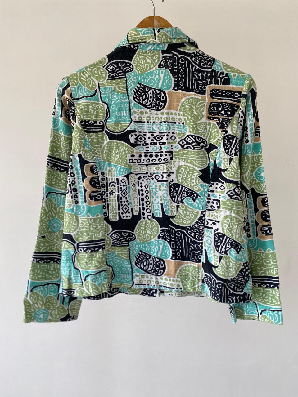 Teal Pattern Shirt