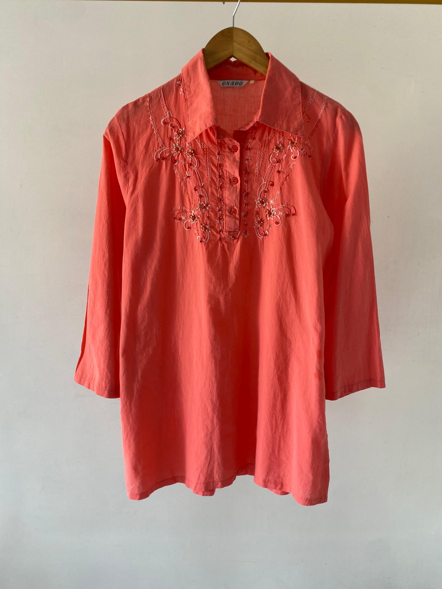 Salmon pink top