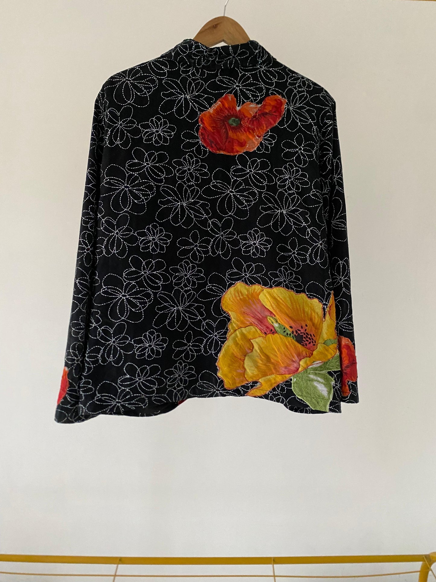 Midnight Poppy Garden Jacket