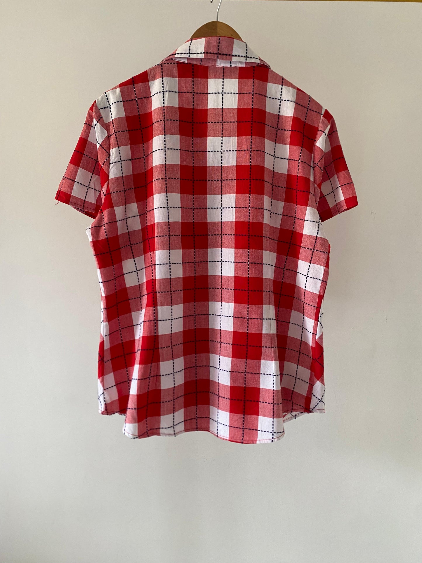 Red gingham shirt