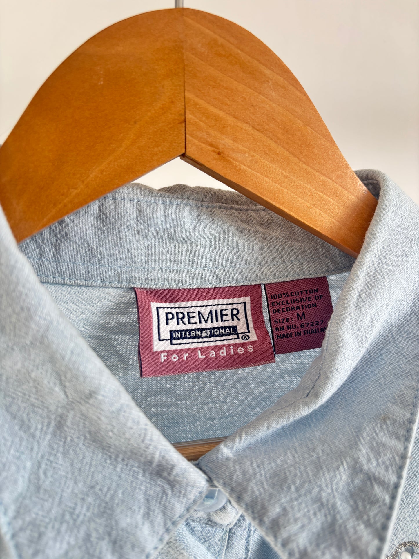 Blue Embroidered Shirt