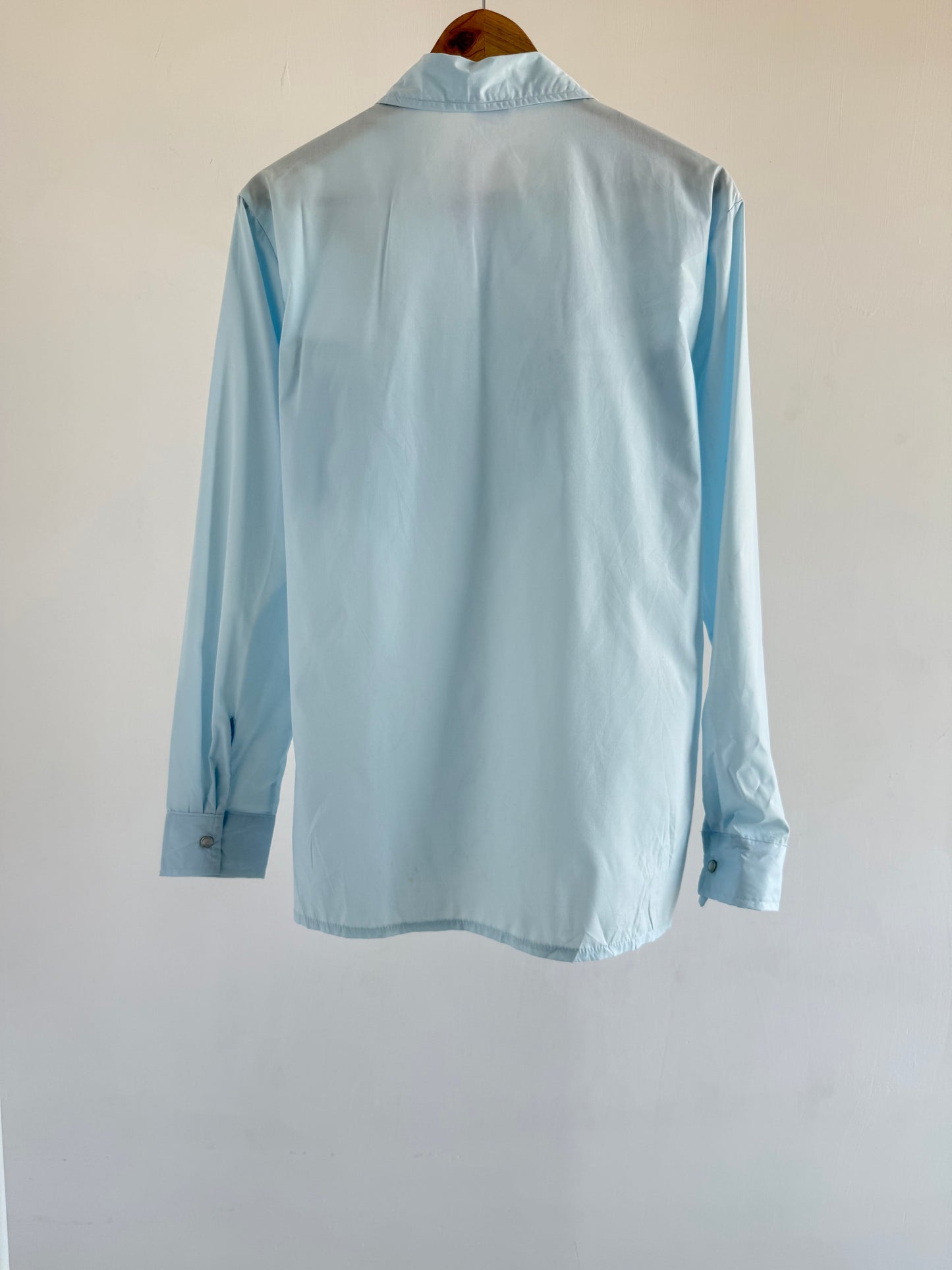 Sky Blue Embroidered Shirt