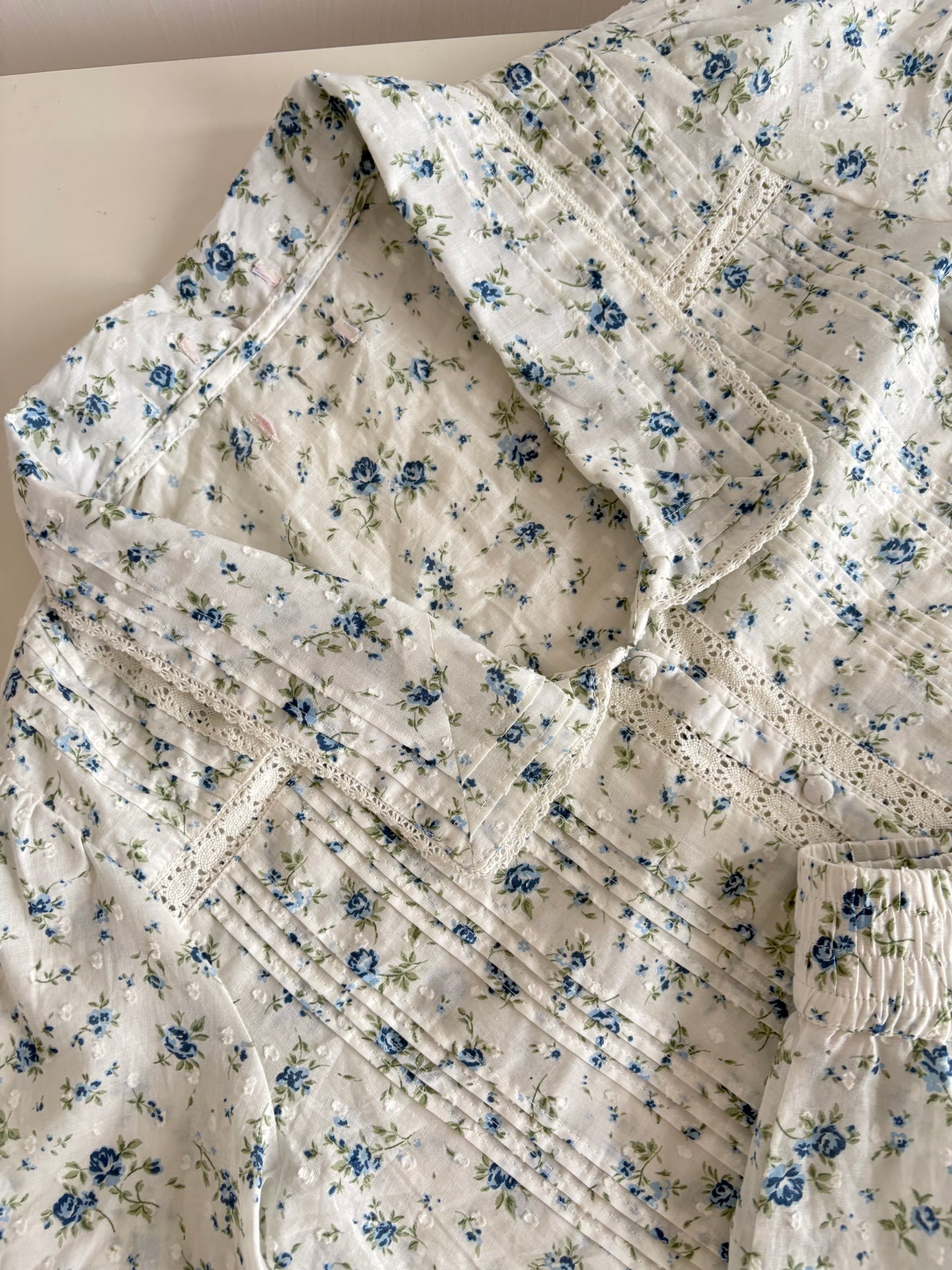 Blue Floral nightsuit