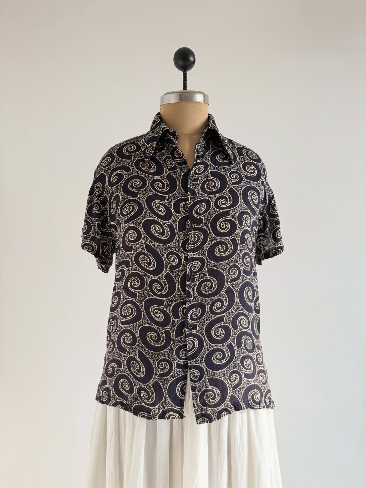Navy Printed Shirt