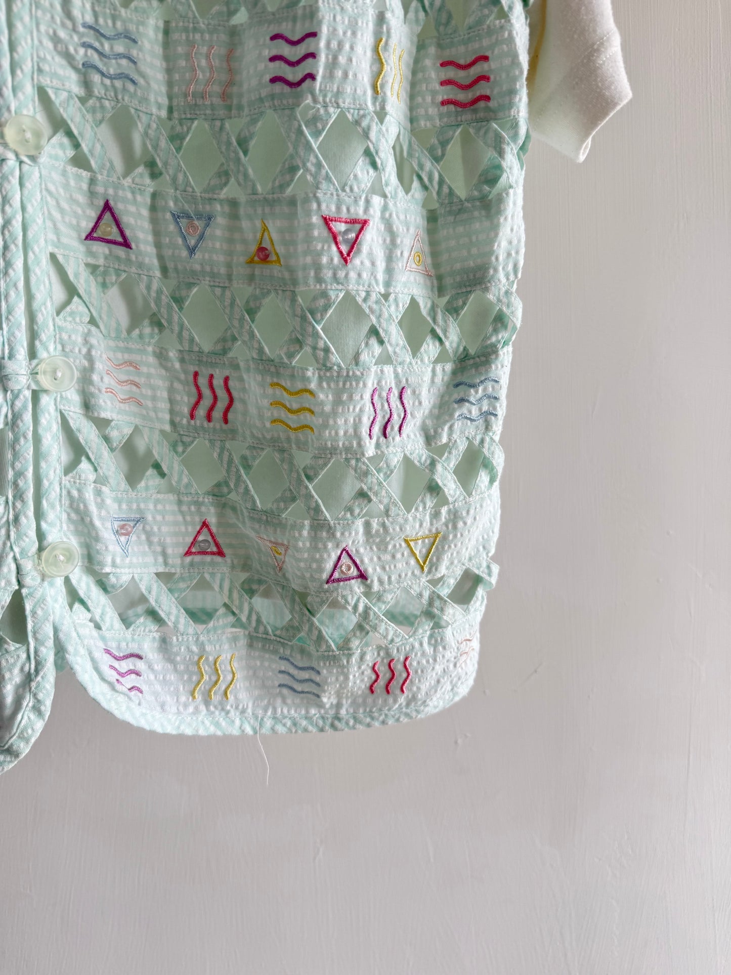 Sea Green Vest With Top