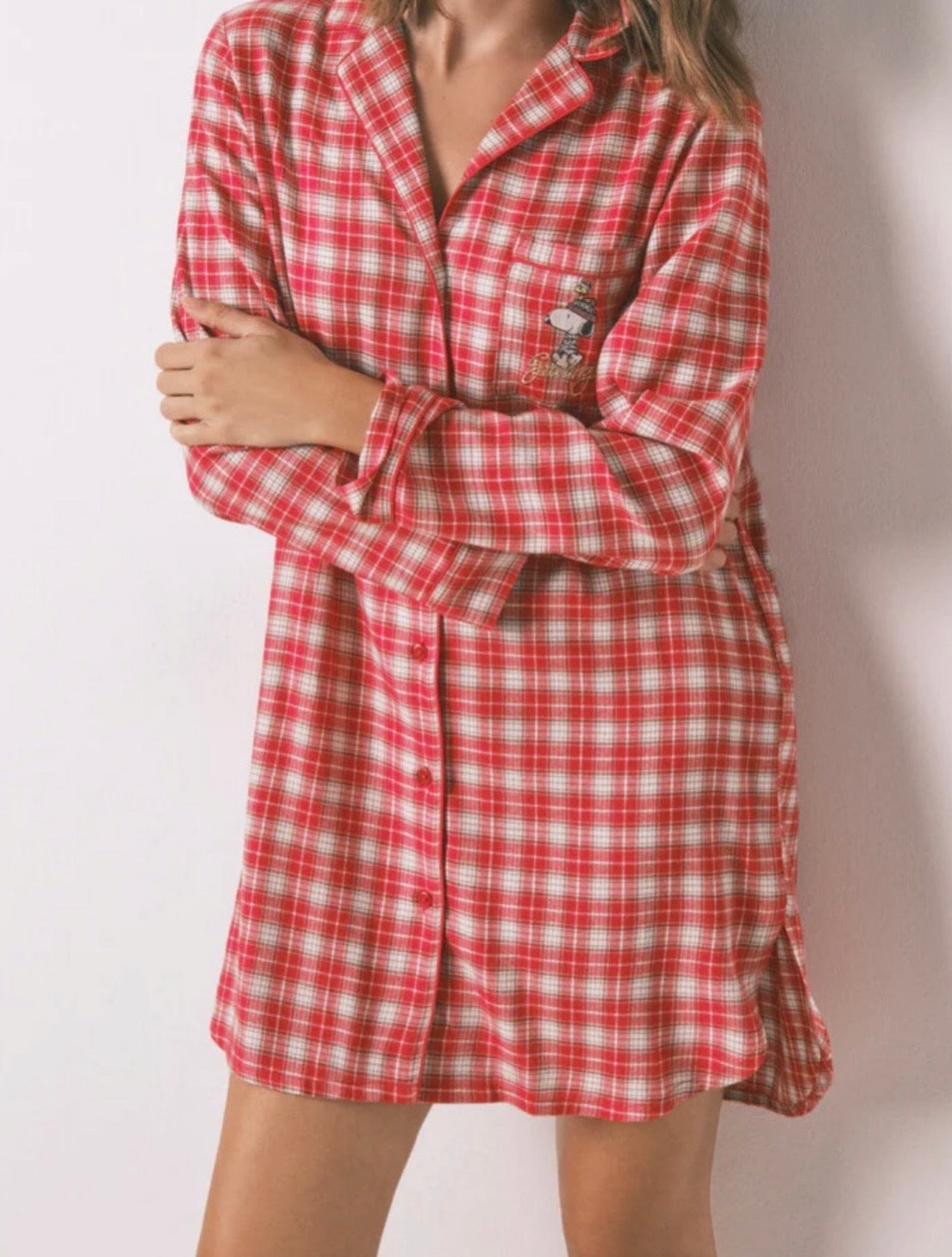 Red checkered nightsuit