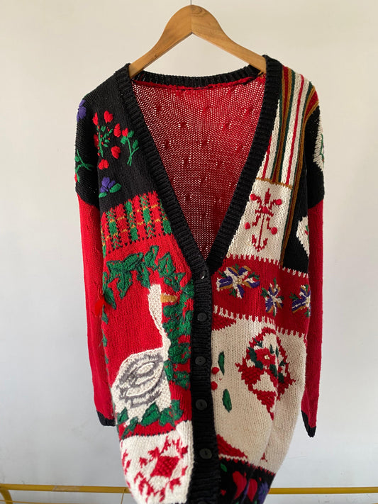 Embroidered cardigan