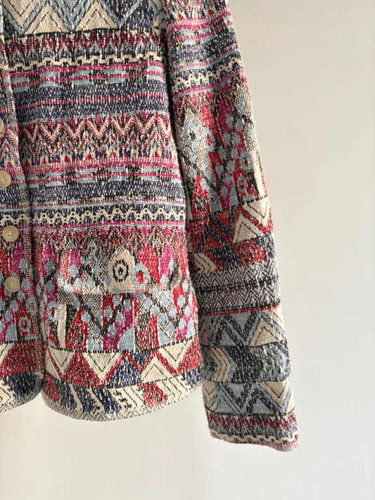 Multicoloured Weave Jacket