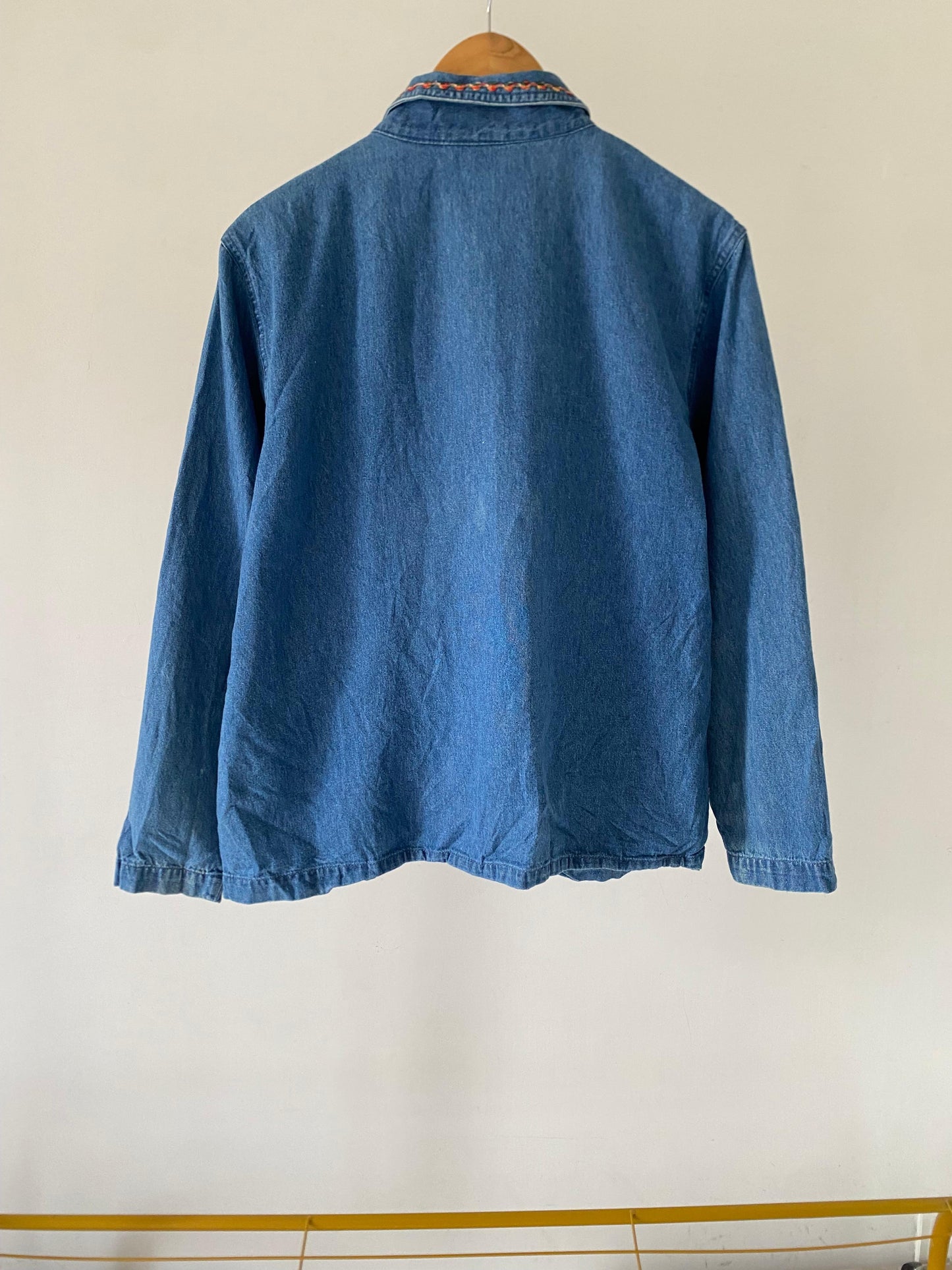 Embroidered Floral Denim Jacket