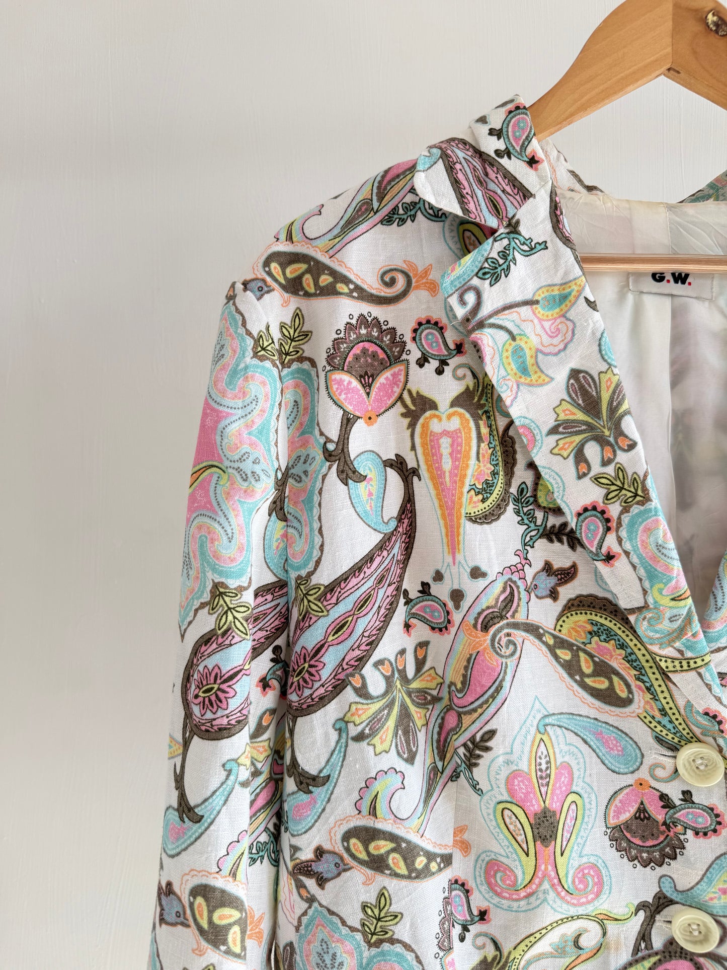 Paisley floral blazer