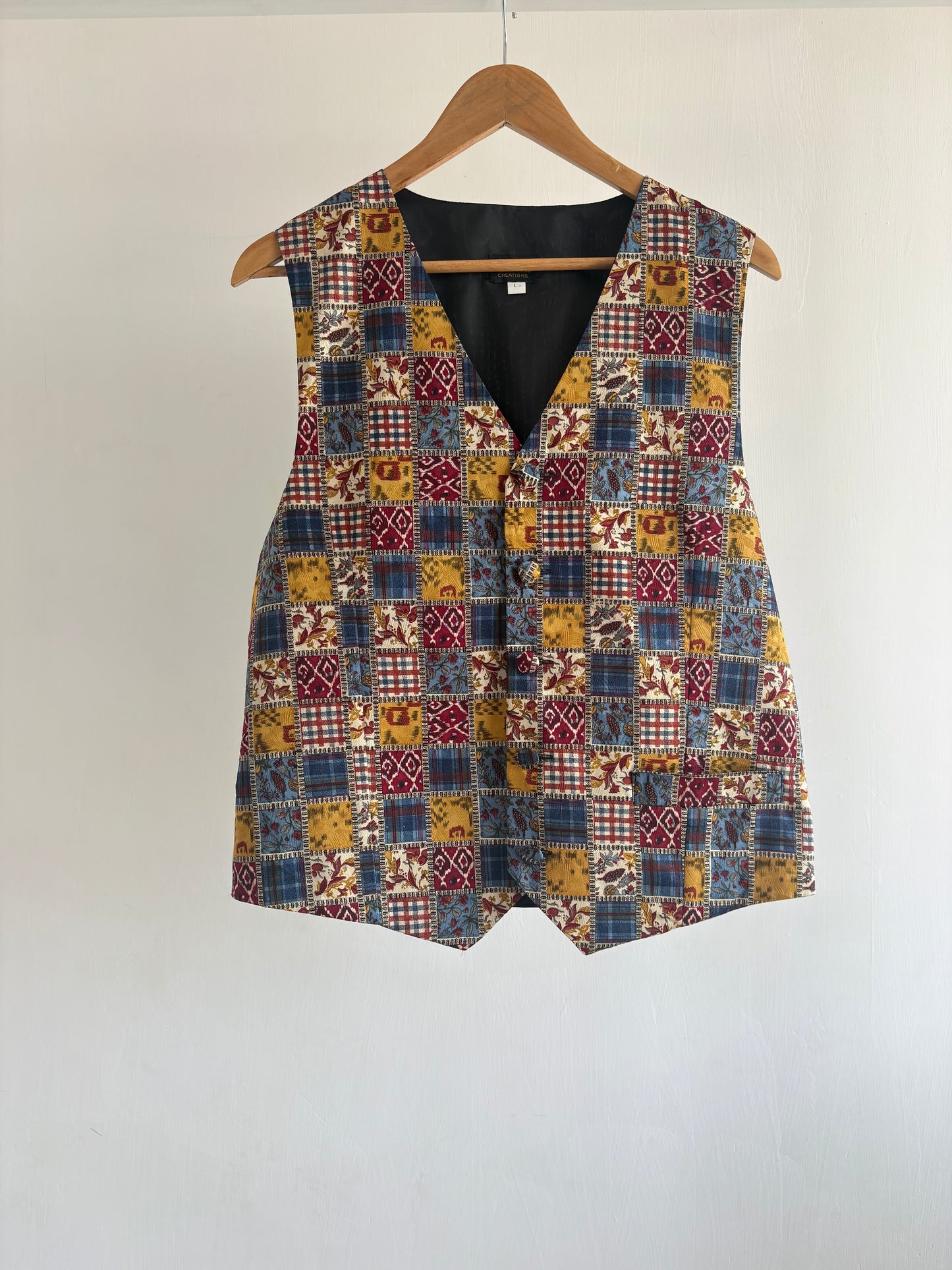 Checkered Printed Vest