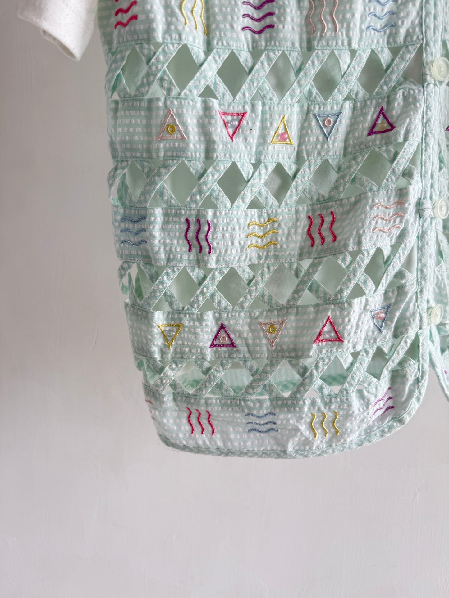 Sea Green Vest With Top