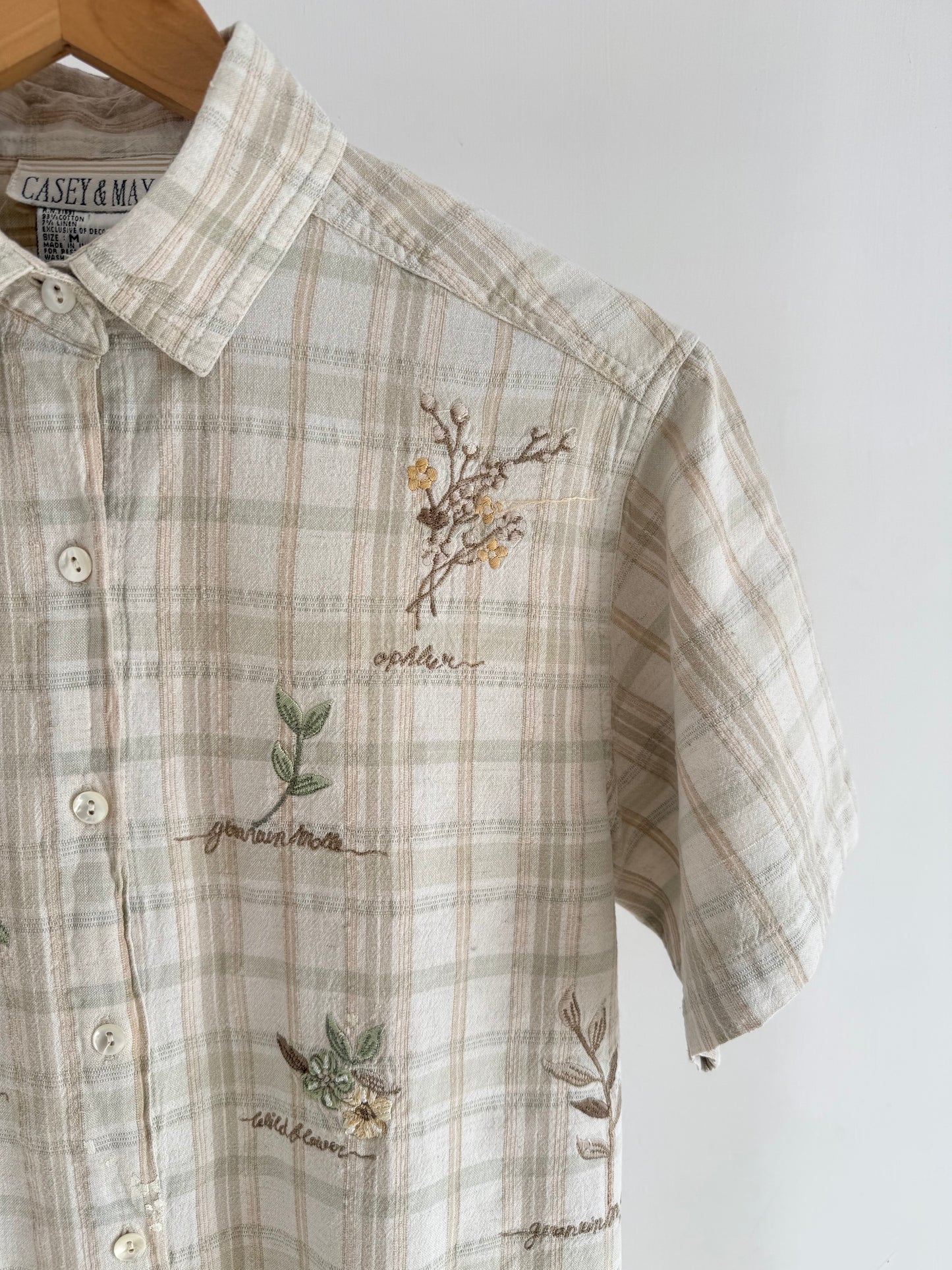 Checkered Floral Shirt