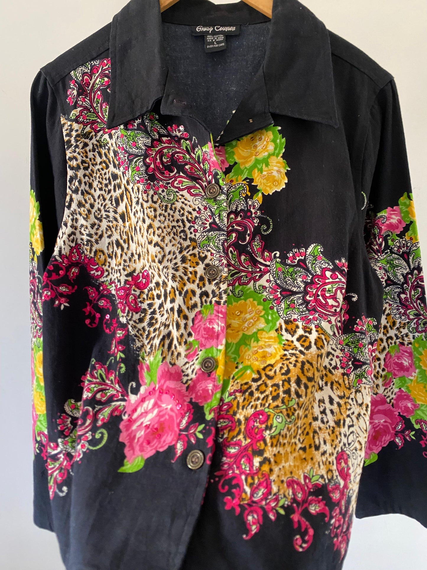 Black Printed Jacket