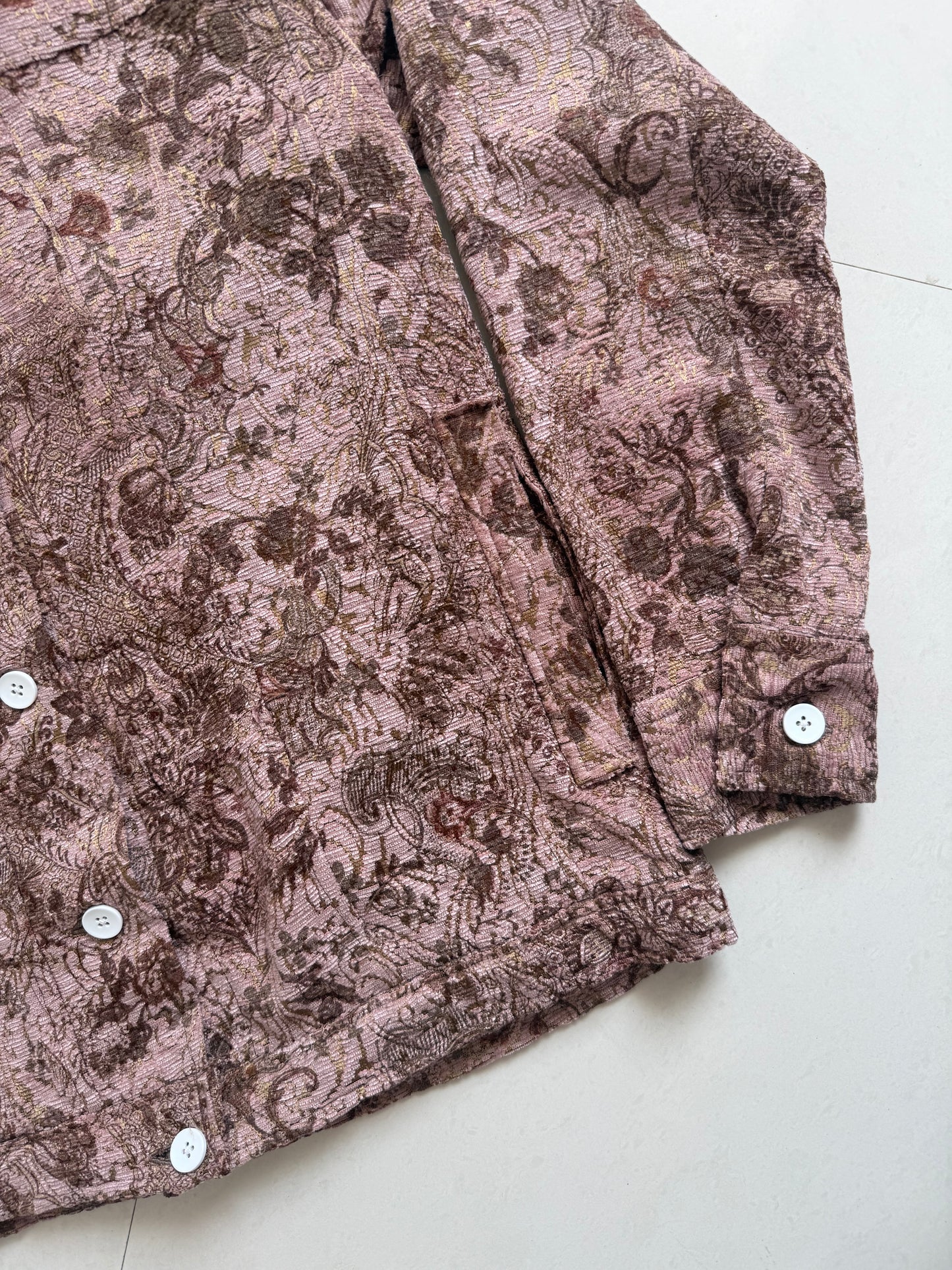 Textured Jacquard Floral Jacket