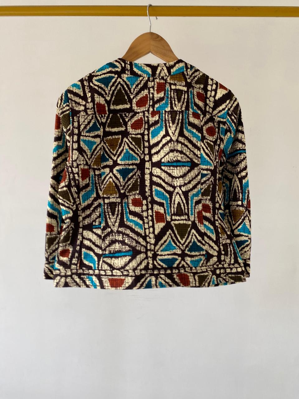 Aztec Multicolored Quilted Blazer