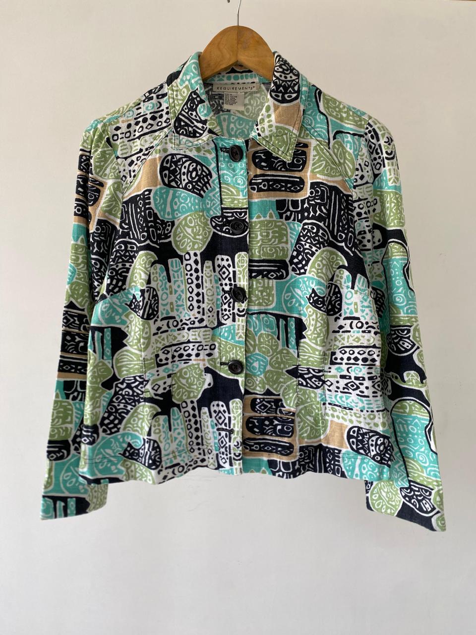 Teal Pattern Shirt
