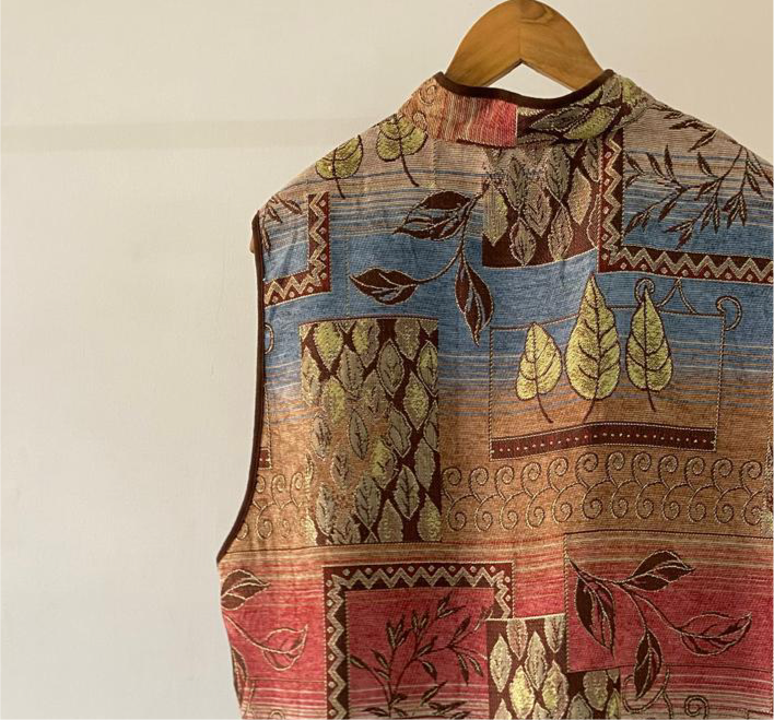 Multi colored Jacquard Vest