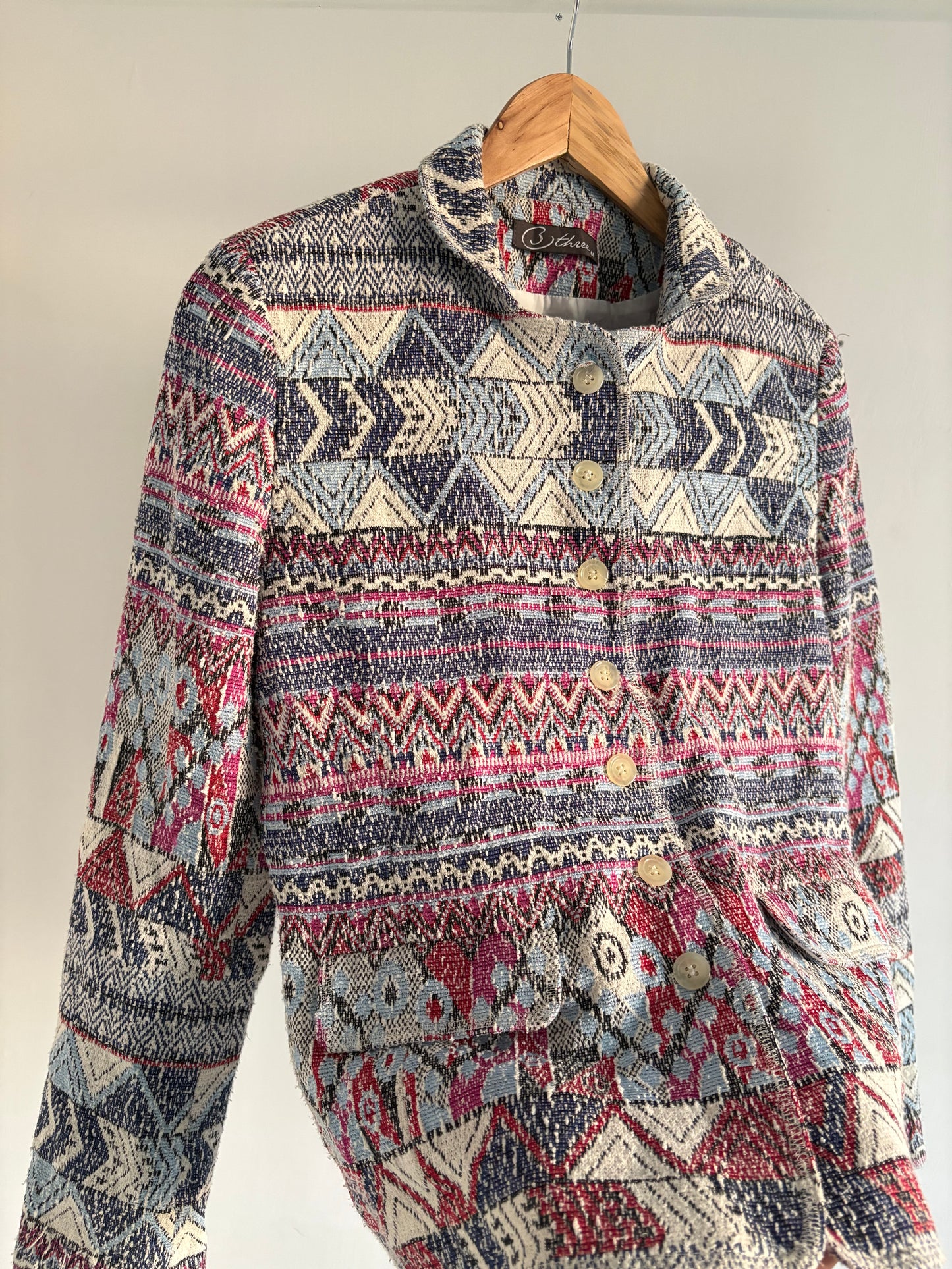 Multicoloured Weave Jacket