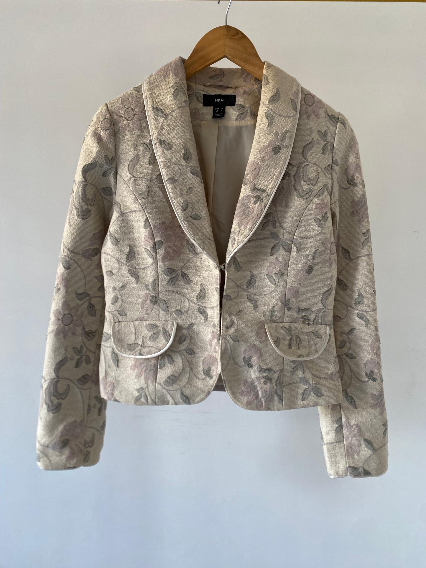 Embossed Floral Blazer