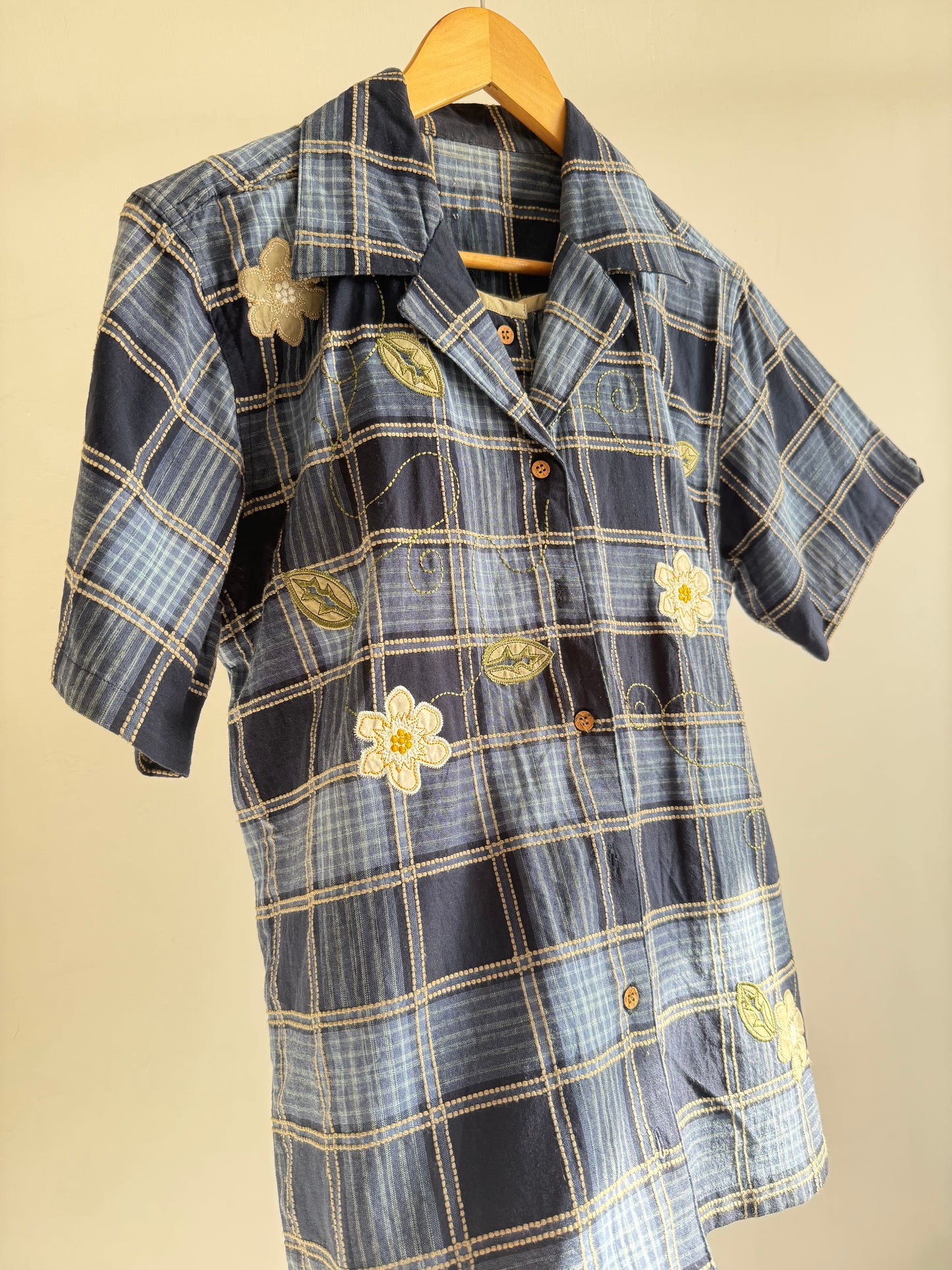 Checkered Flowers Shirt