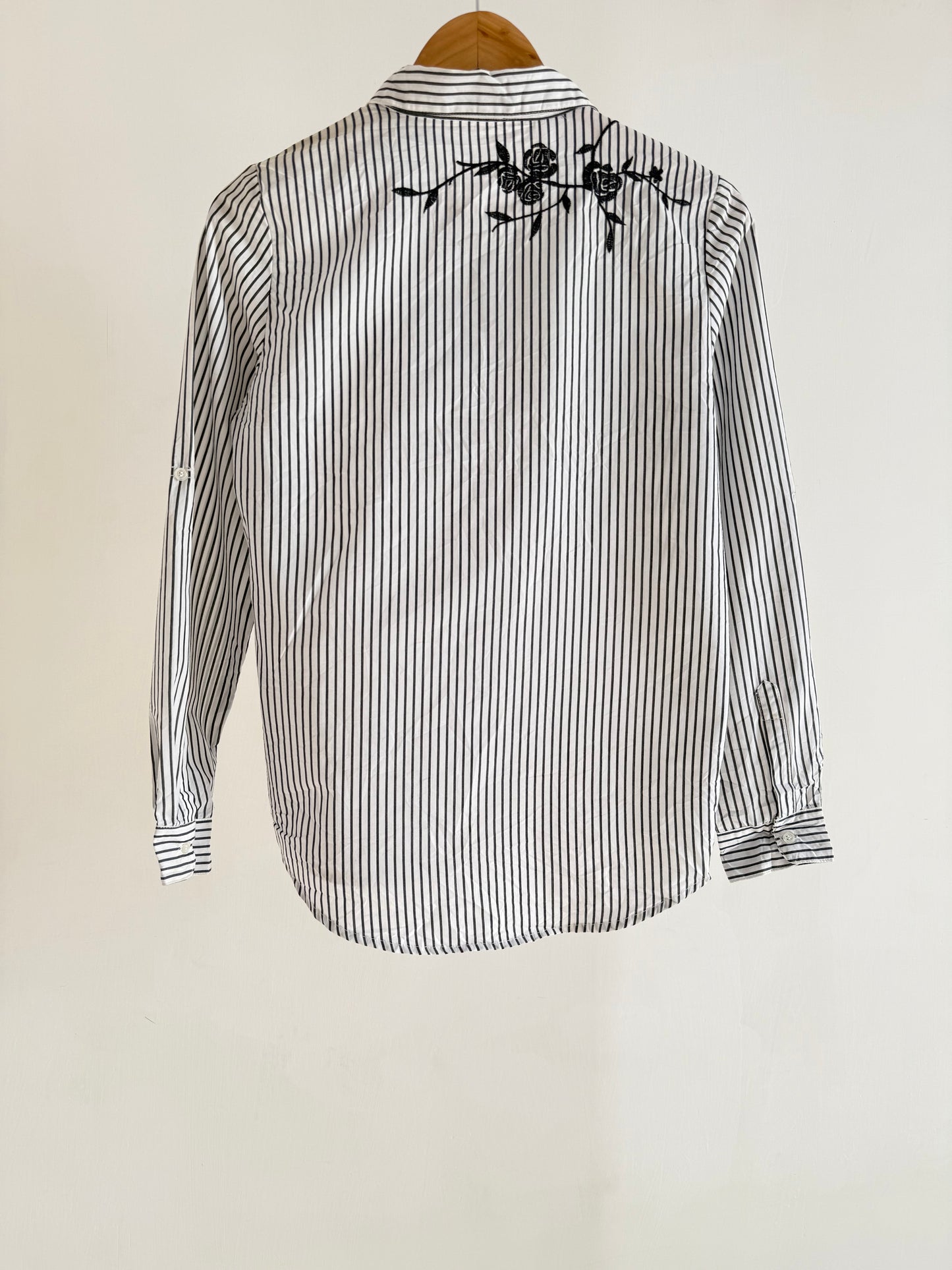 Striped Embroidered Shirt