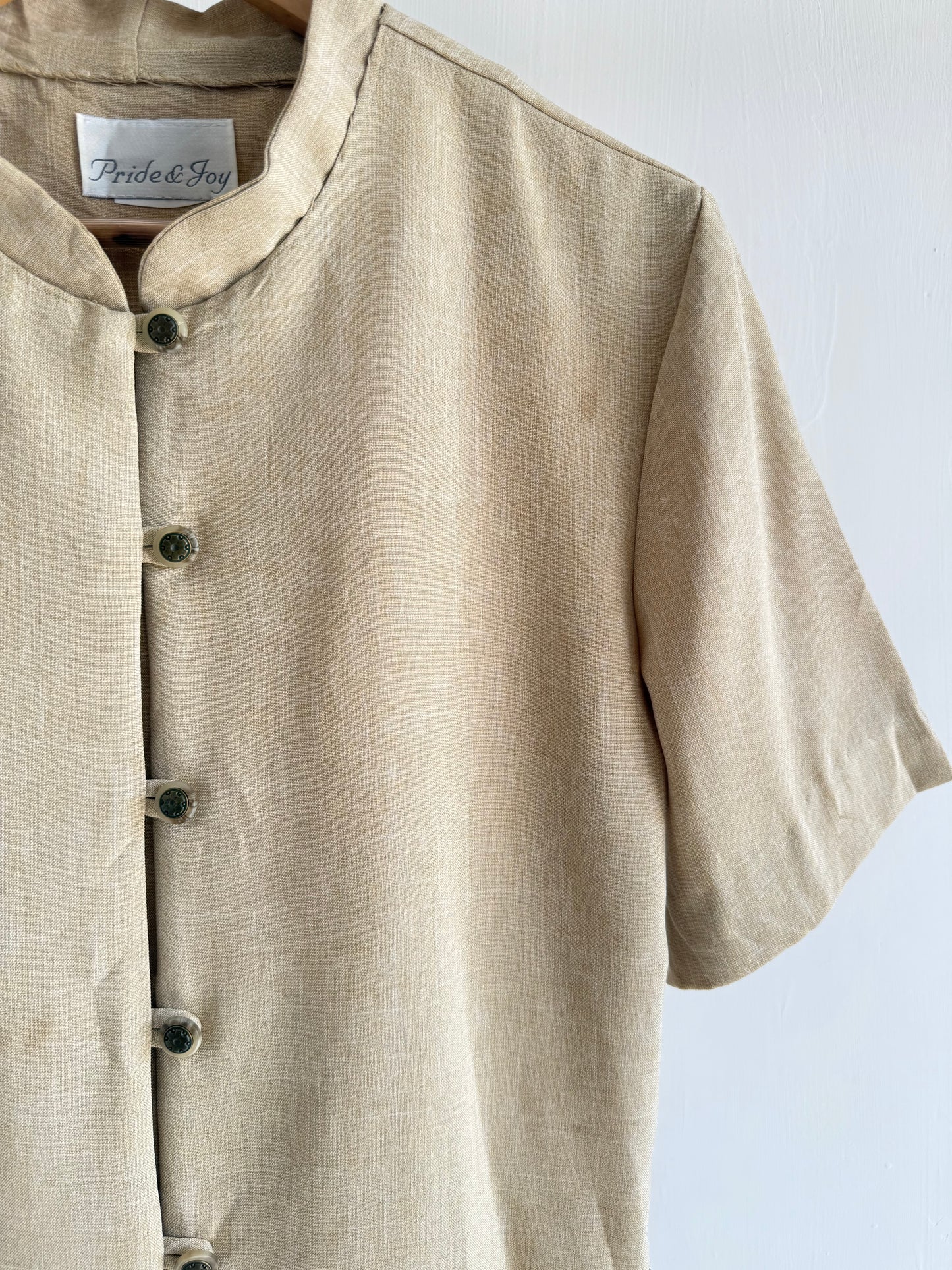 Beige and Grey Shirt