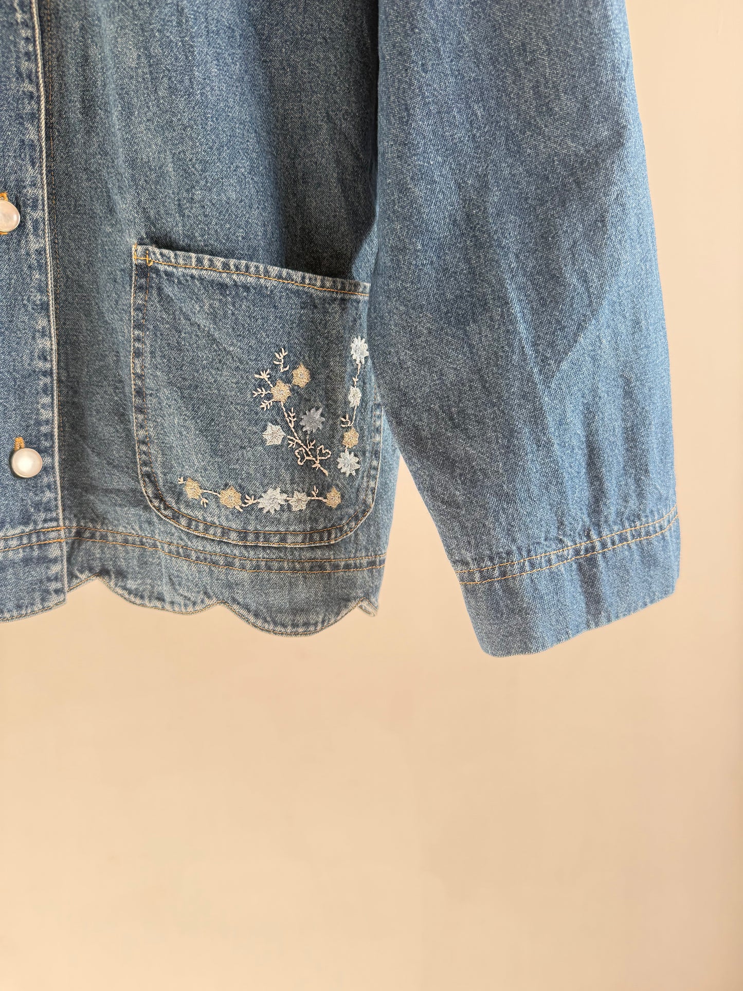 Denim Embroidered Jacket