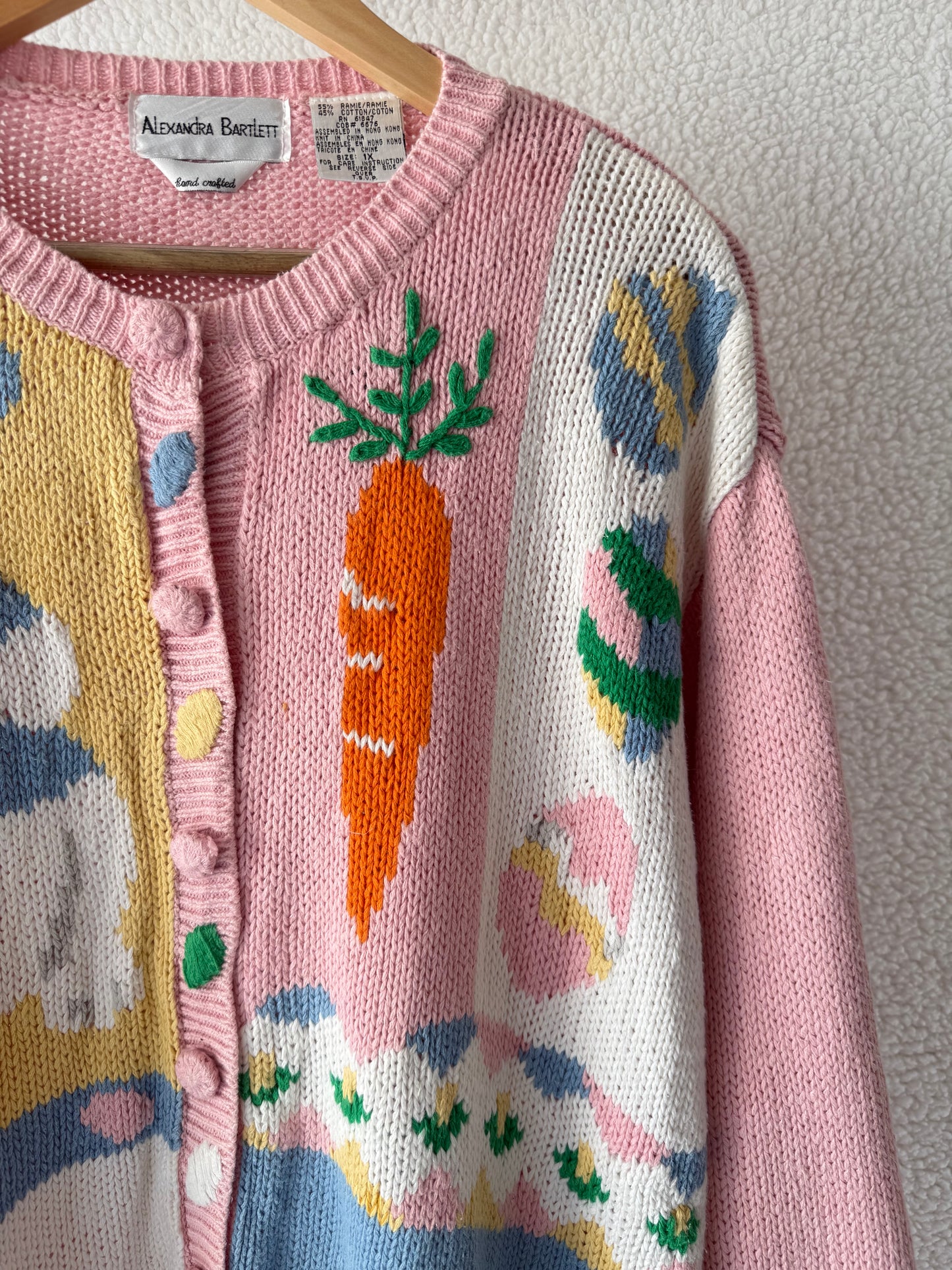 Rabbit pink cardigan