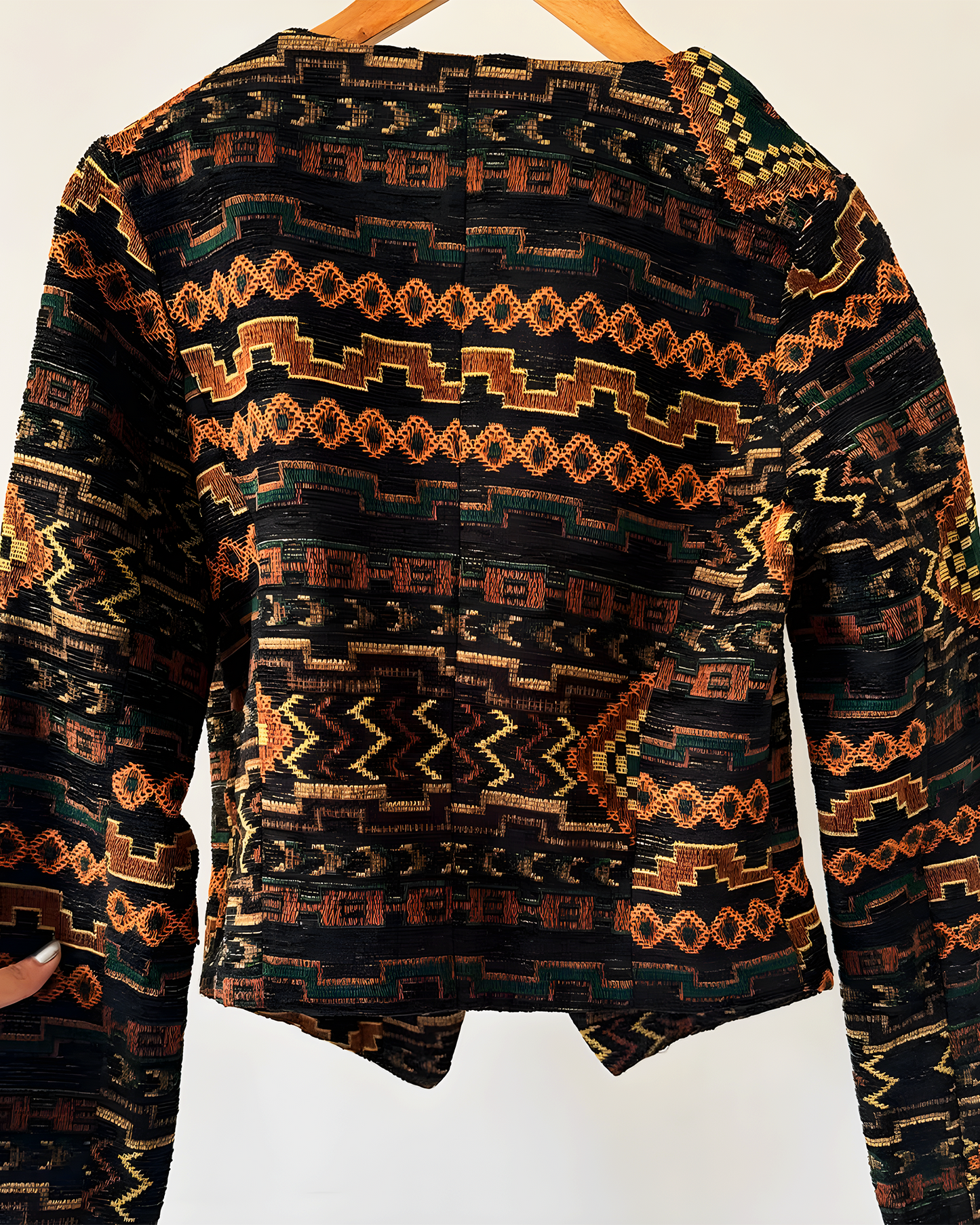 Geometric Tribal Zip Jacket