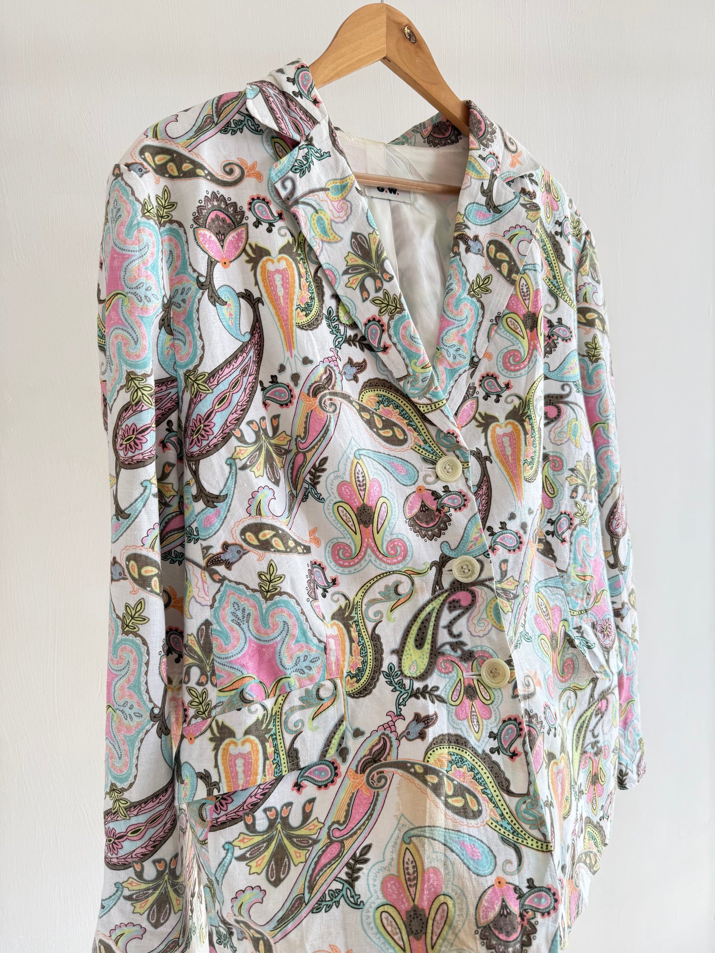 Paisley floral blazer