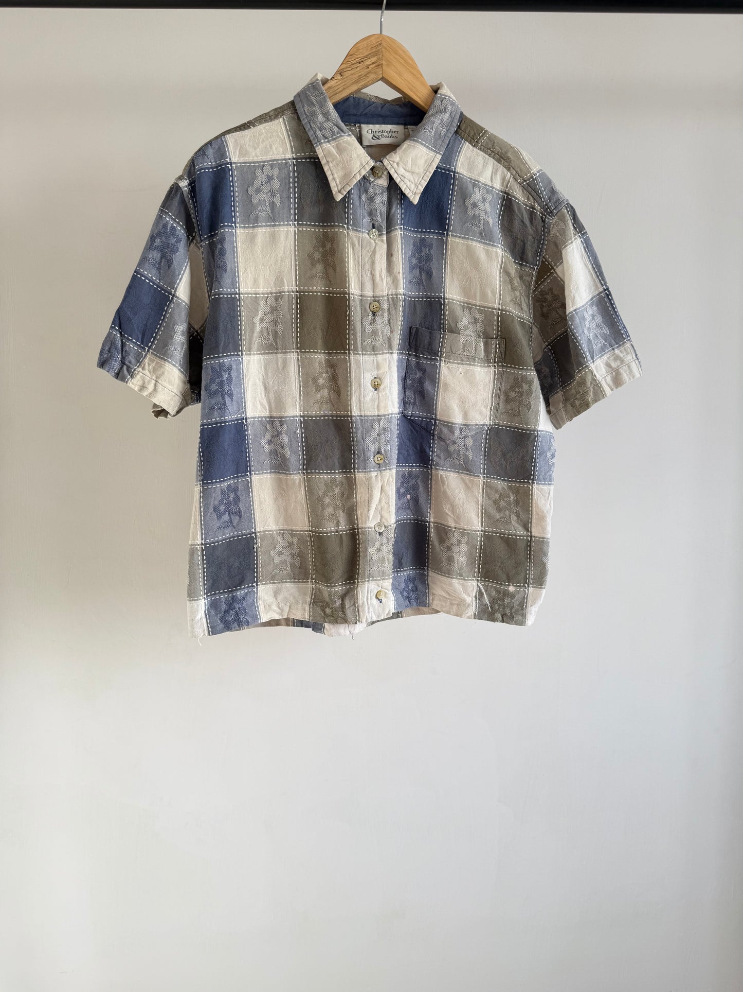 Vintage Neutral Checkered Shirt