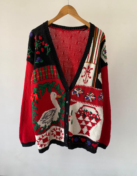 Embroidered cardigan
