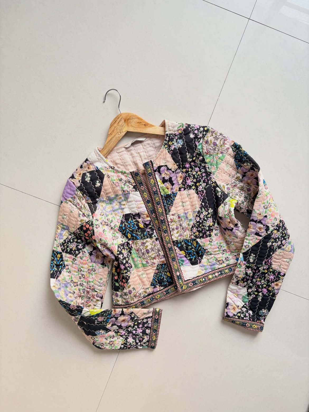 Multicoloured Embroidered Boho Jacket
