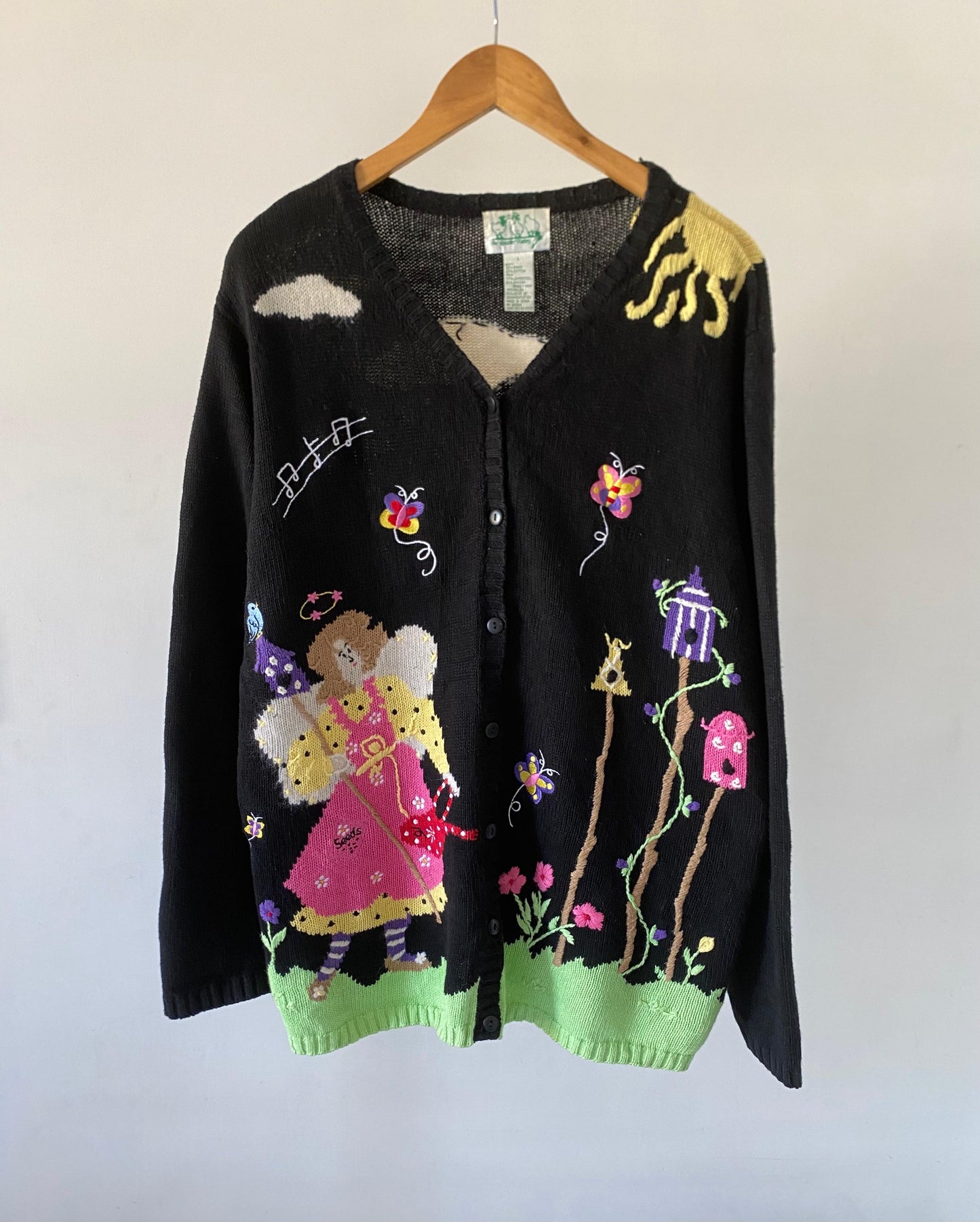 Embroidered vintage cardigan