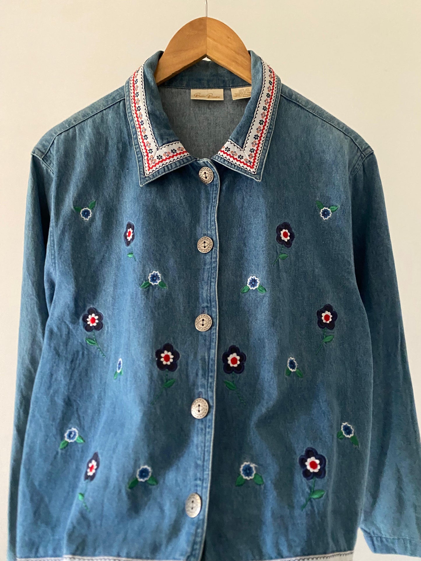 Denim Embroidered Shirt