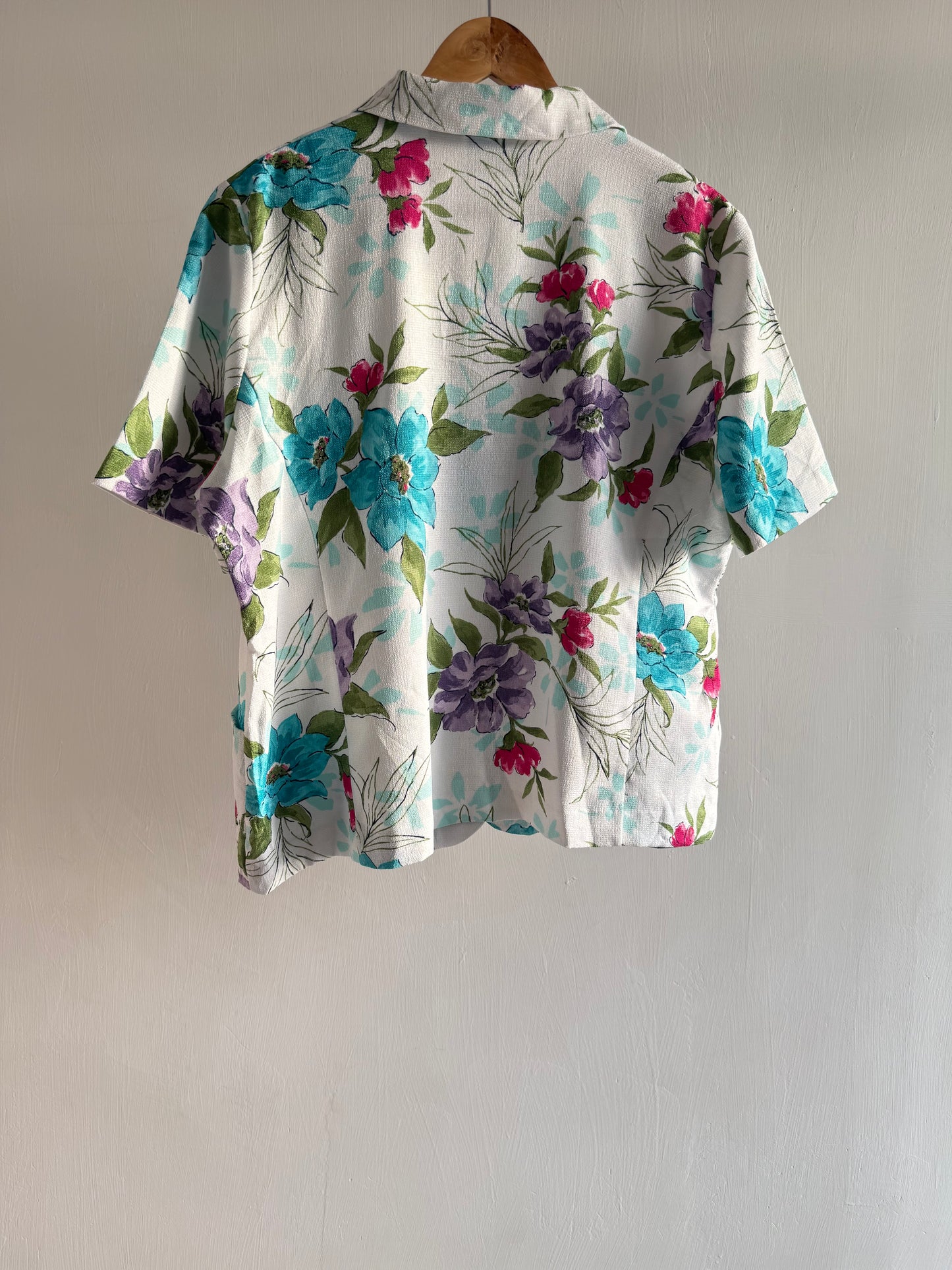White Floral Tropical Shirt