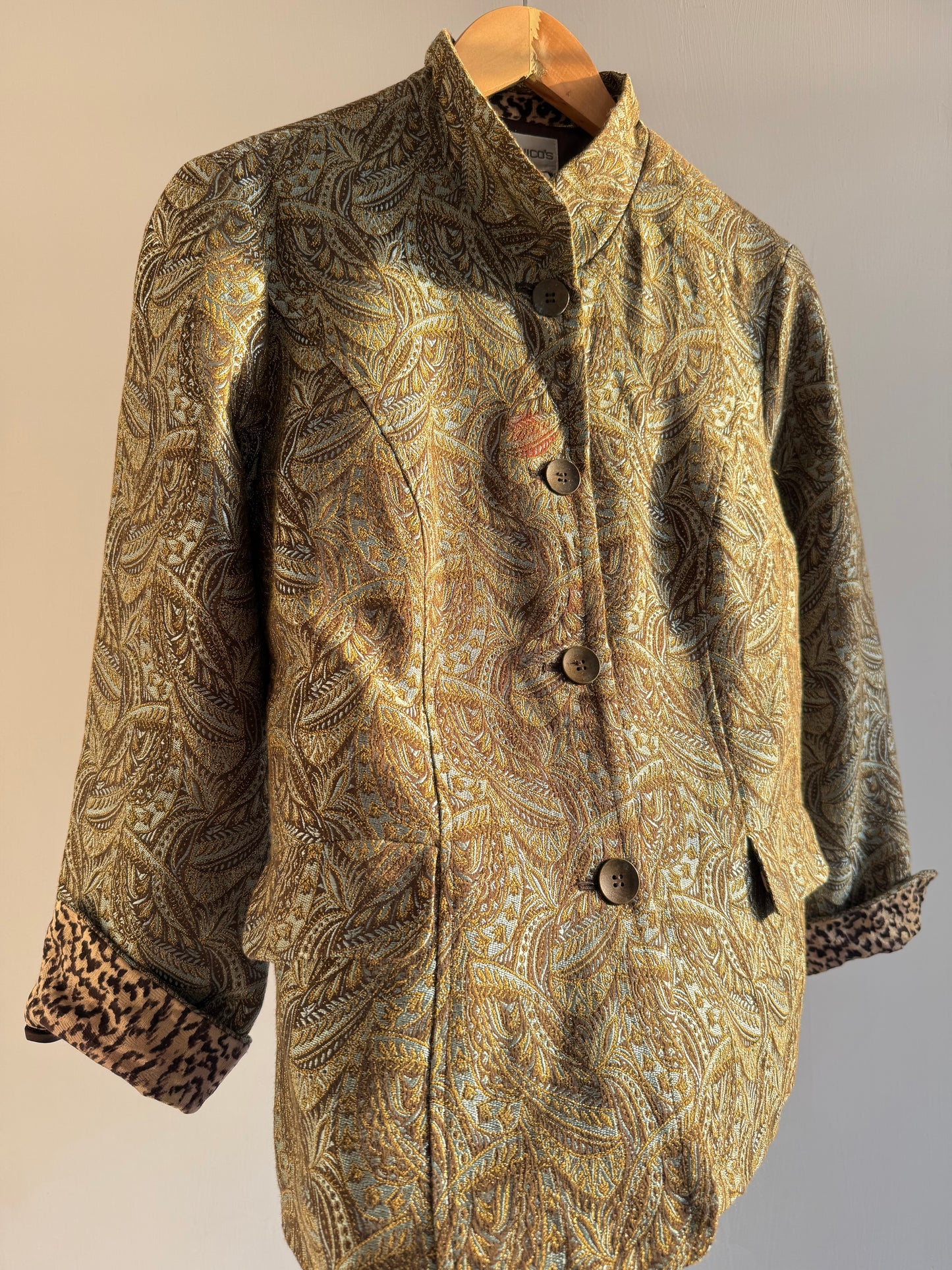 Olive Green Shimmery Jacket