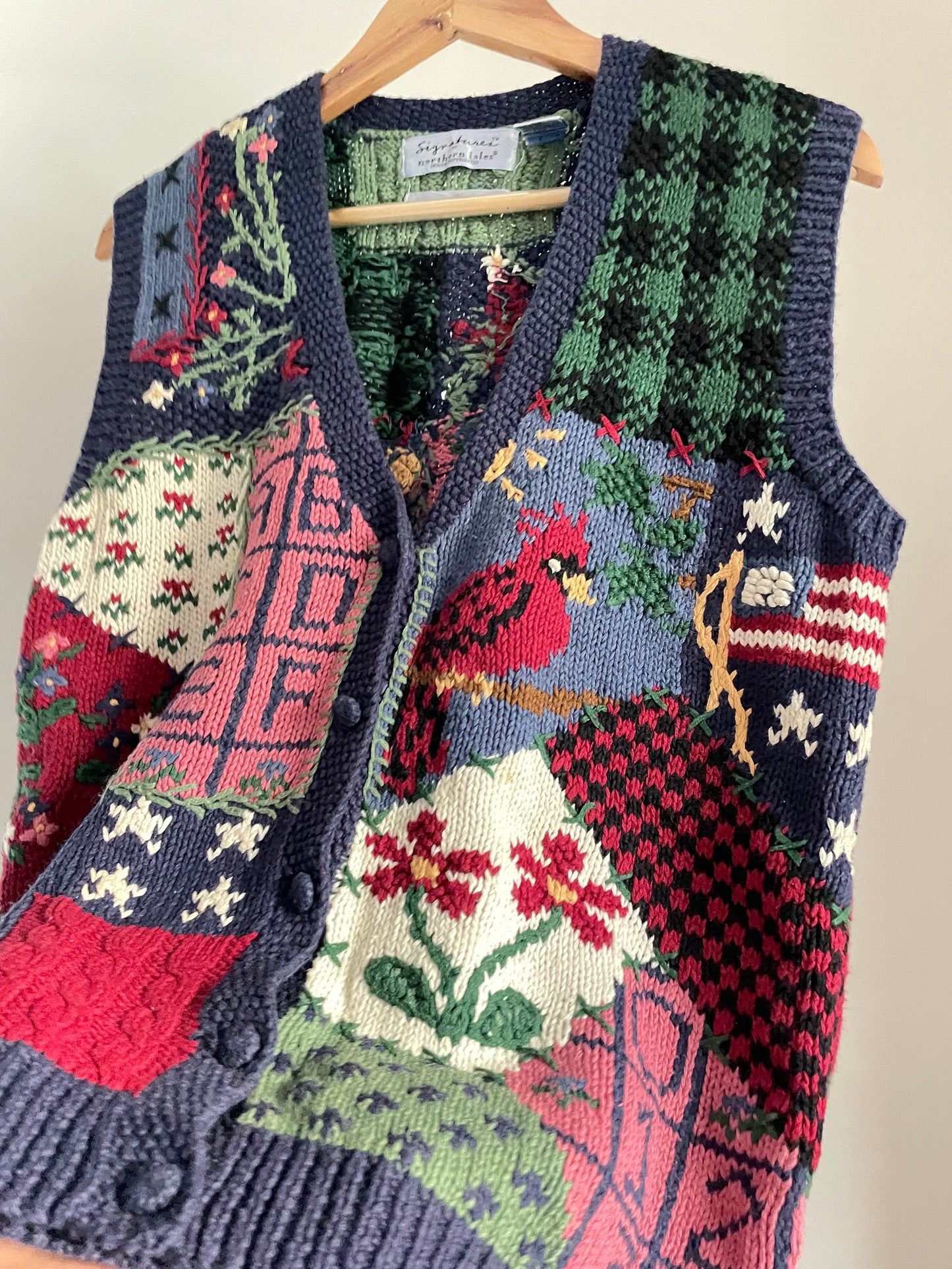 Half embroidered cardigan