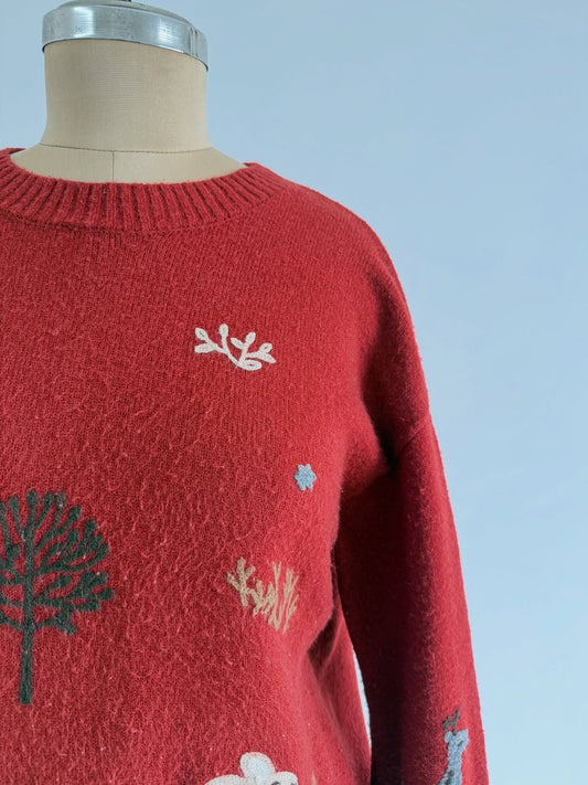 Red Foxes Cardigan