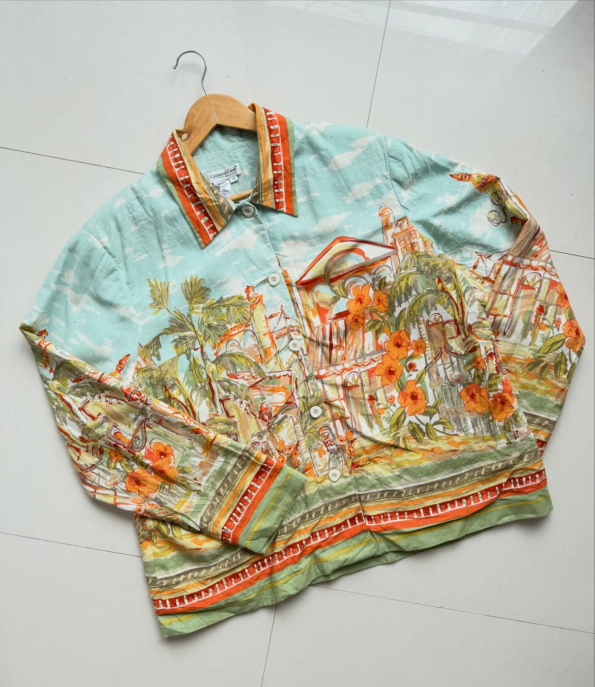 Teal & Orange Painting Jacket