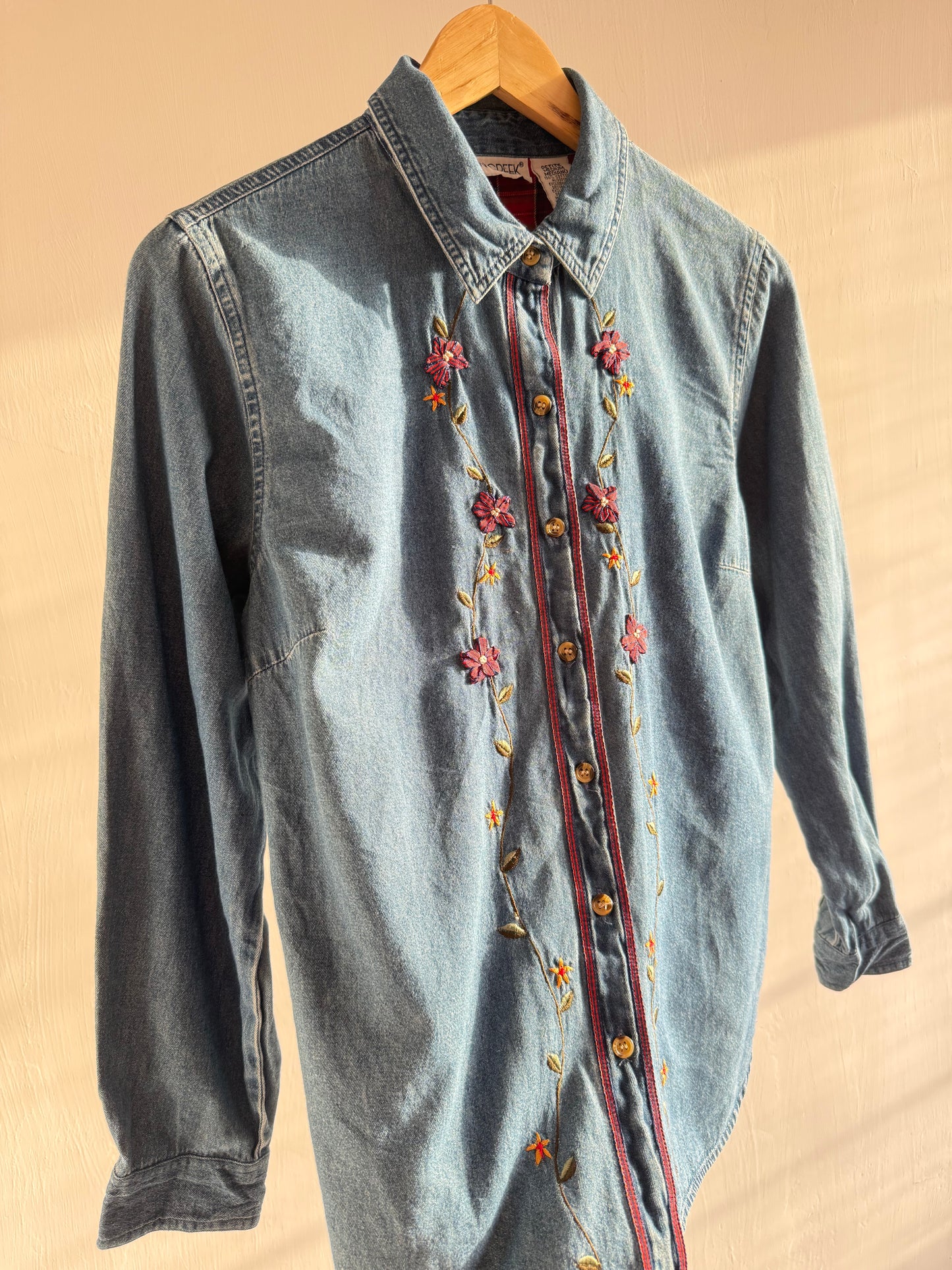 Denim Embroidered Shirt