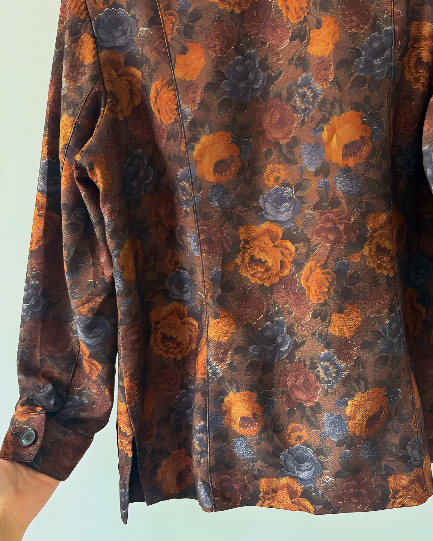 Vintage Floral Tapestry Blazer