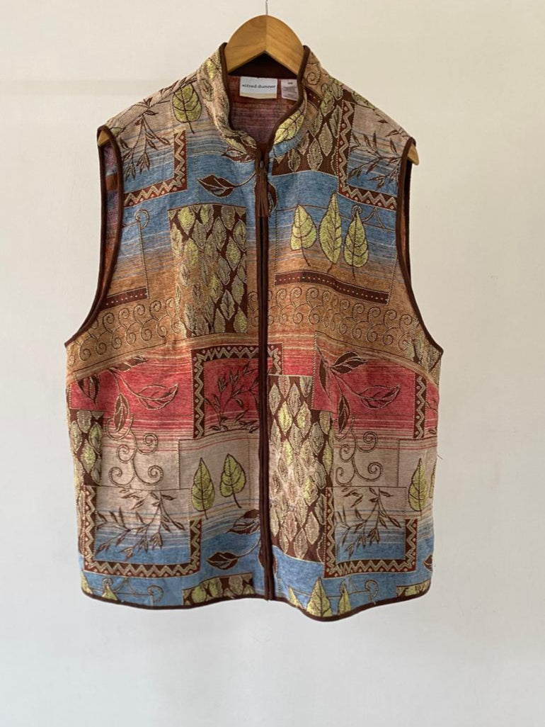 Multi colored Jacquard Vest