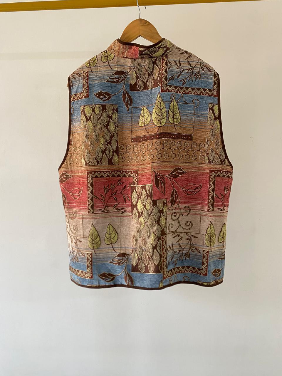 Multi colored Jacquard Vest