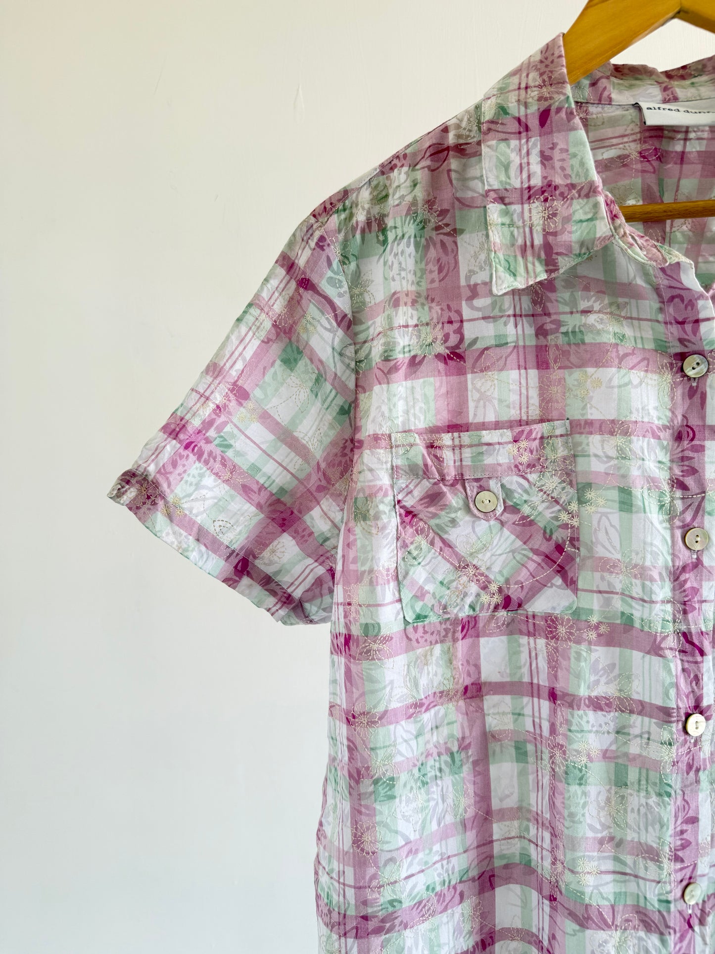 Blush Meadow Plaid Shirt