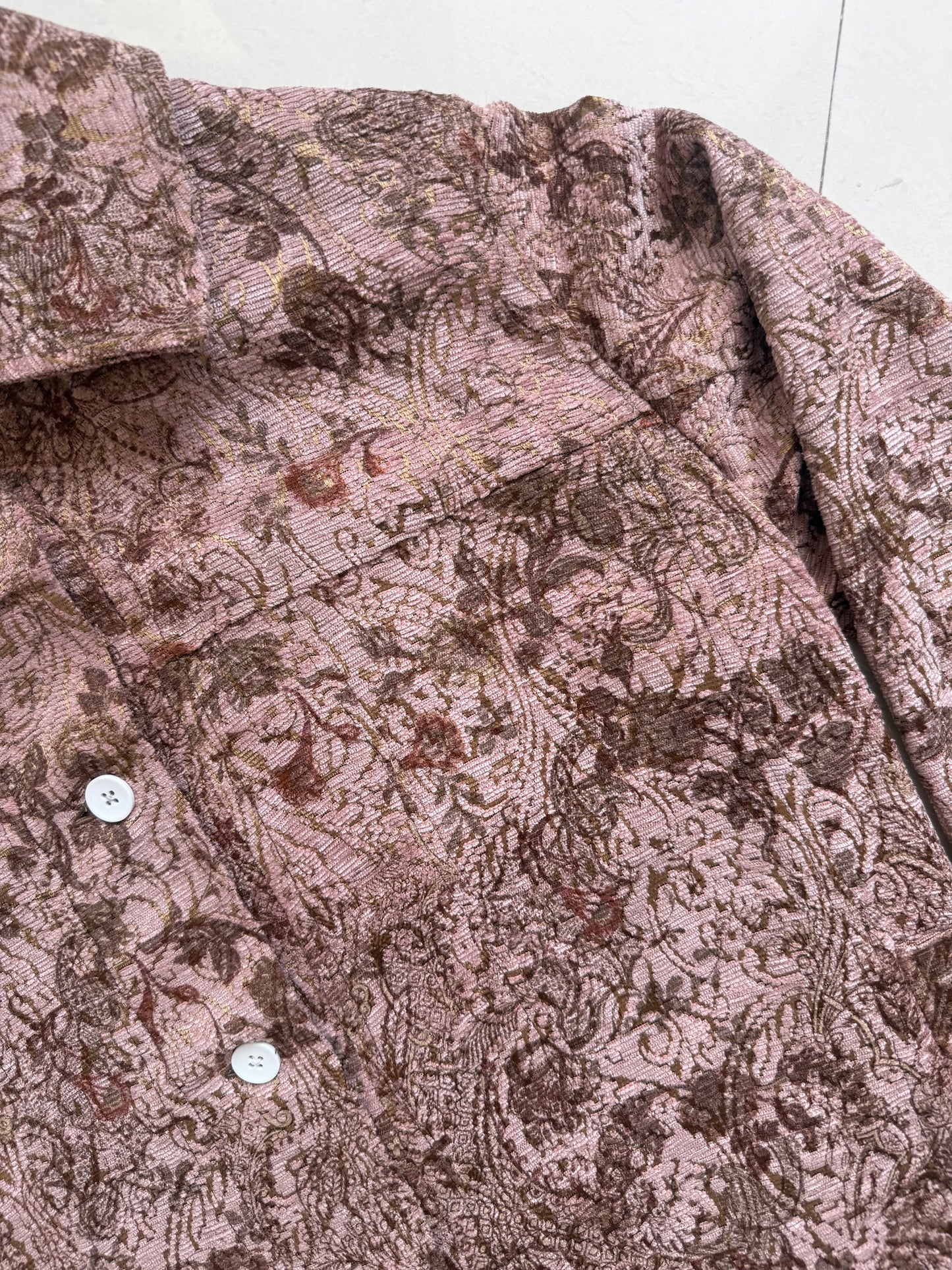 Textured Jacquard Floral Jacket